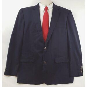 Joseph & Feiss Gold Blazer Sport Coat Jacket 46 Long 2 Button Wool Classic Fit